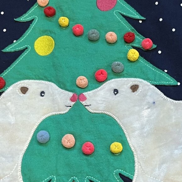 Mini Boden Polar Bears Christmas Tree Dress Sample - Picture 3 of 13